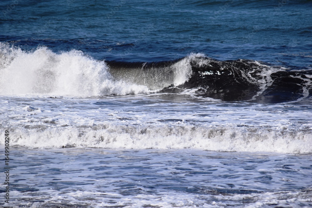 Obraz premium 日本海の荒波 山形県庄内海岸