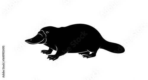 elegant platypus silhouette transparent png for modern designs