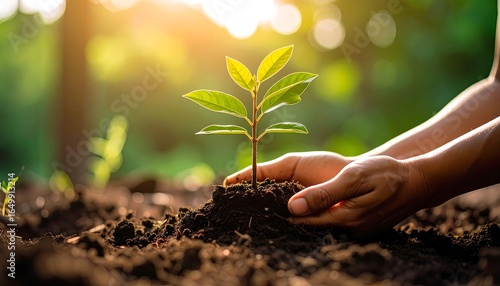 Wallpaper Mural Planting a Seed Nurturing Growth and Sustainability Torontodigital.ca