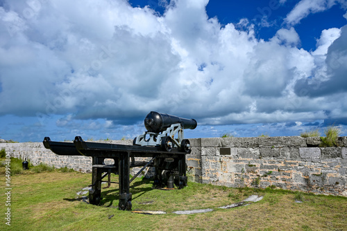 old cannon on the castle harbor, Bermuda