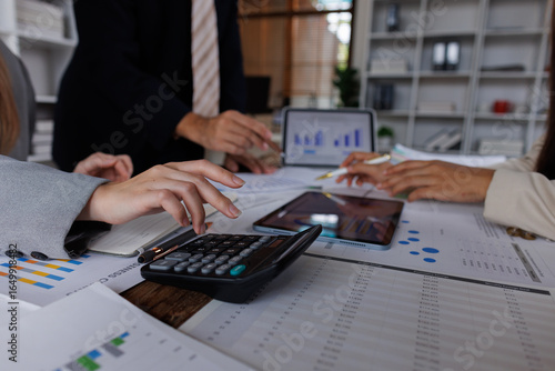 Auditor or internal revenue service staff, Business financial, accountant, women checking annual financial statements of company. Audit Concept.
