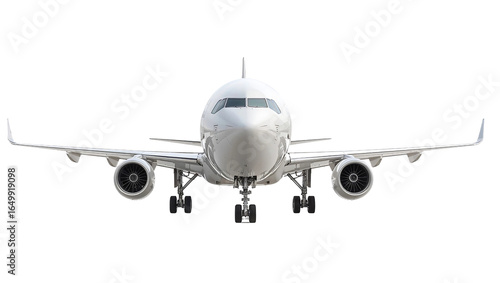 Front View of Commercial Airplane