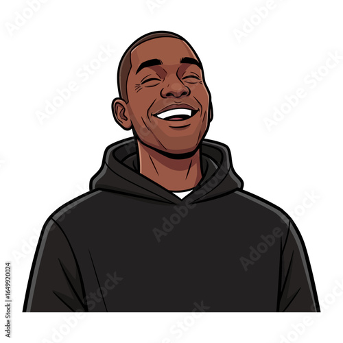 Joyful Expression: Portrait of a smiling individual exuding pure happiness, bathed in a warm and inviting glow. The image radiates positivity.