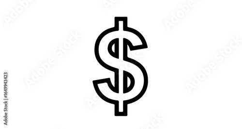 Object dollar sign currency symbol financial icon investment money wealth payment economy usd cash finance business 100 vector