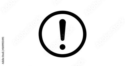 Object exclamation mark icon vector attention sign warning symbol danger caution alert error problem risk 100 px graphic vector