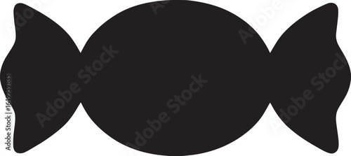 Wrapped Candy Silhouette Icon