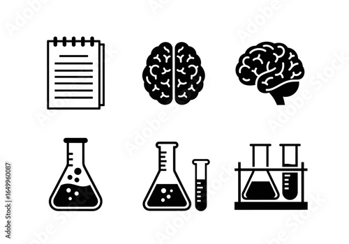 Scientific Exploration: Notebook, Brains and Flasks Embody Research, Thought, and Experimentation