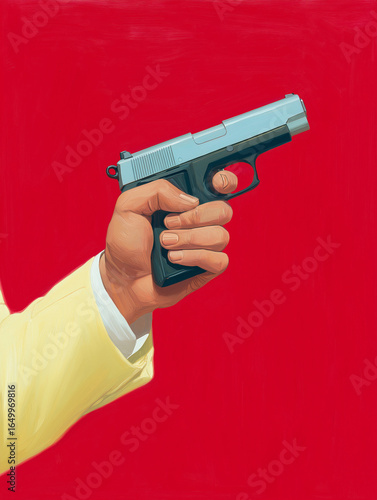 man holding pistol