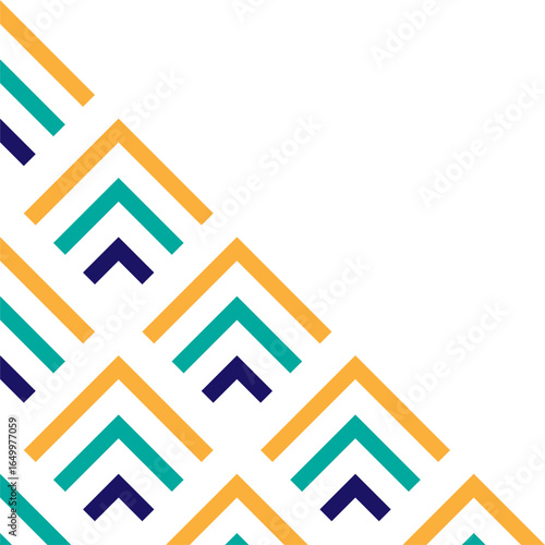 Free Download Abstract geometric corner decoration with a modern style - GFXLoad