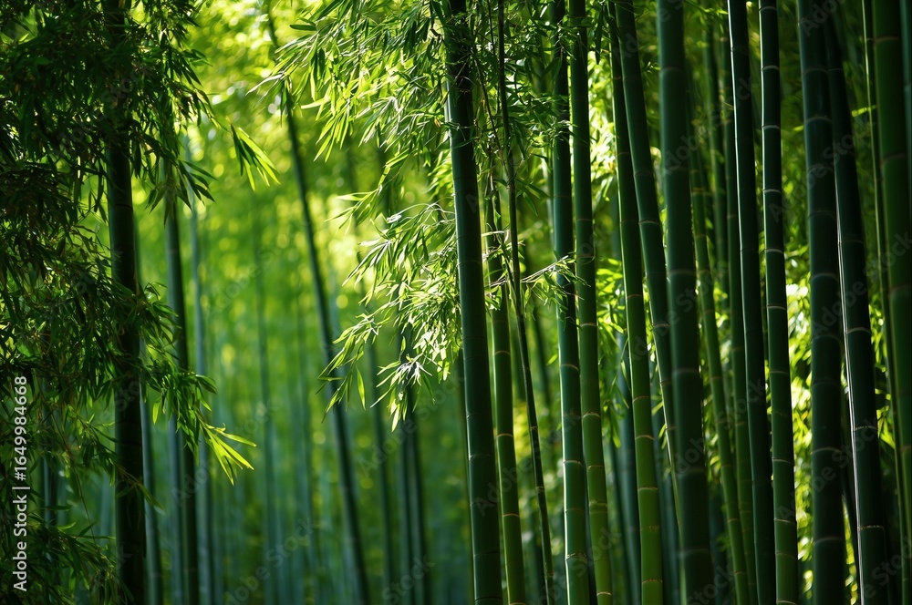 Fototapeta premium 竹林の風景（日本・自然・癒し・背景）