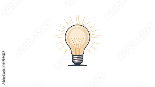 An illuminating lightbulb representing innovation and creativity.