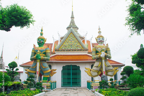 Wallpaper Mural Wat Arun temple, one of landmark Chao Phraya river in Bangkok Thailand  Torontodigital.ca