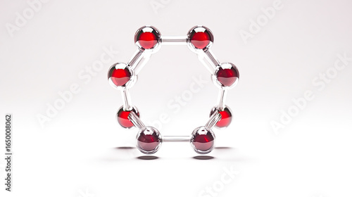 An engaging visual of phenola??s molecular structure in a 3D format