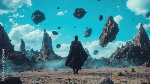 An imaginative depiction of Sivan in a fantastical landscape