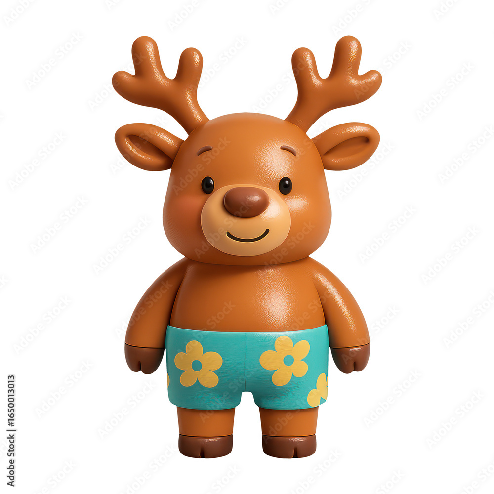Obraz premium PNG Cute cartoon reindeer illustration