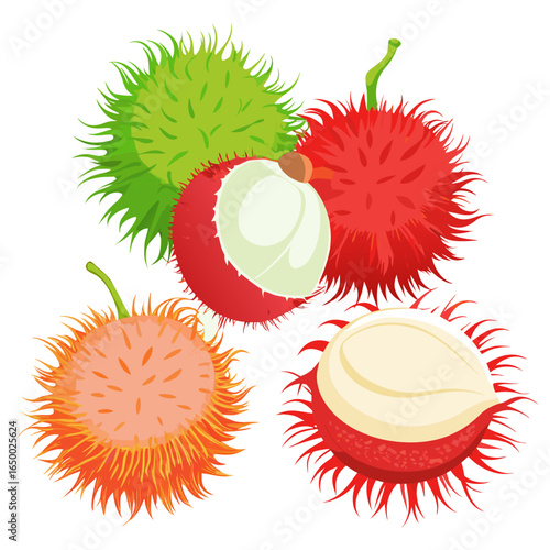 set of rambutan
