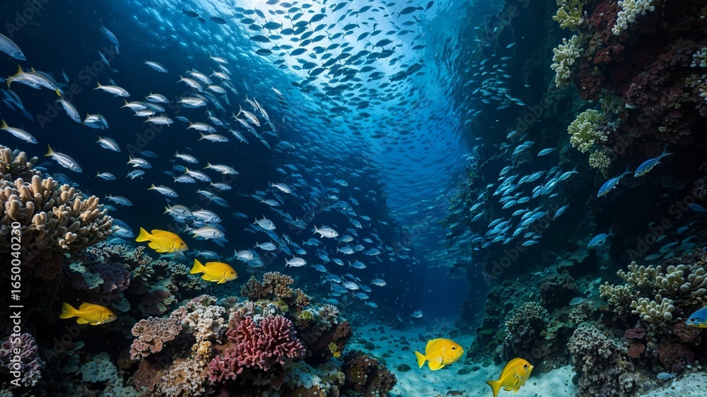 Obraz premium coral reef with fish