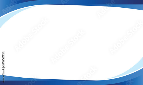 elegant blue gradient curvy border element with copy space for Presentation design Background