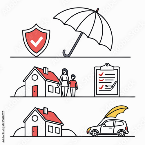 Shield umbrella family house car policy insurance protection