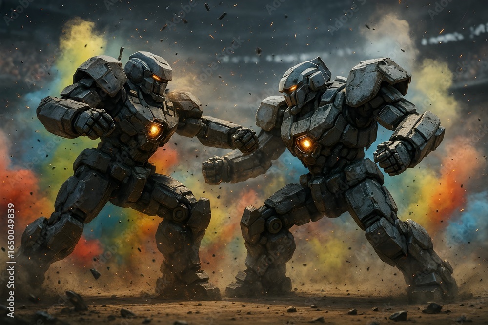 Fototapeta premium Mutant Tiger of the Color Jungle