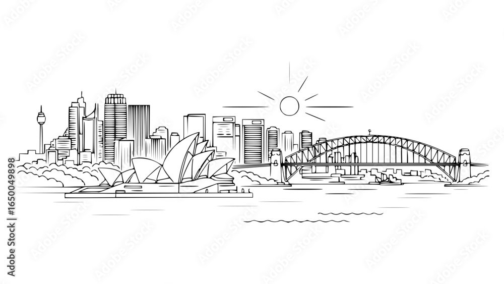 Naklejka premium Sydney, Australia