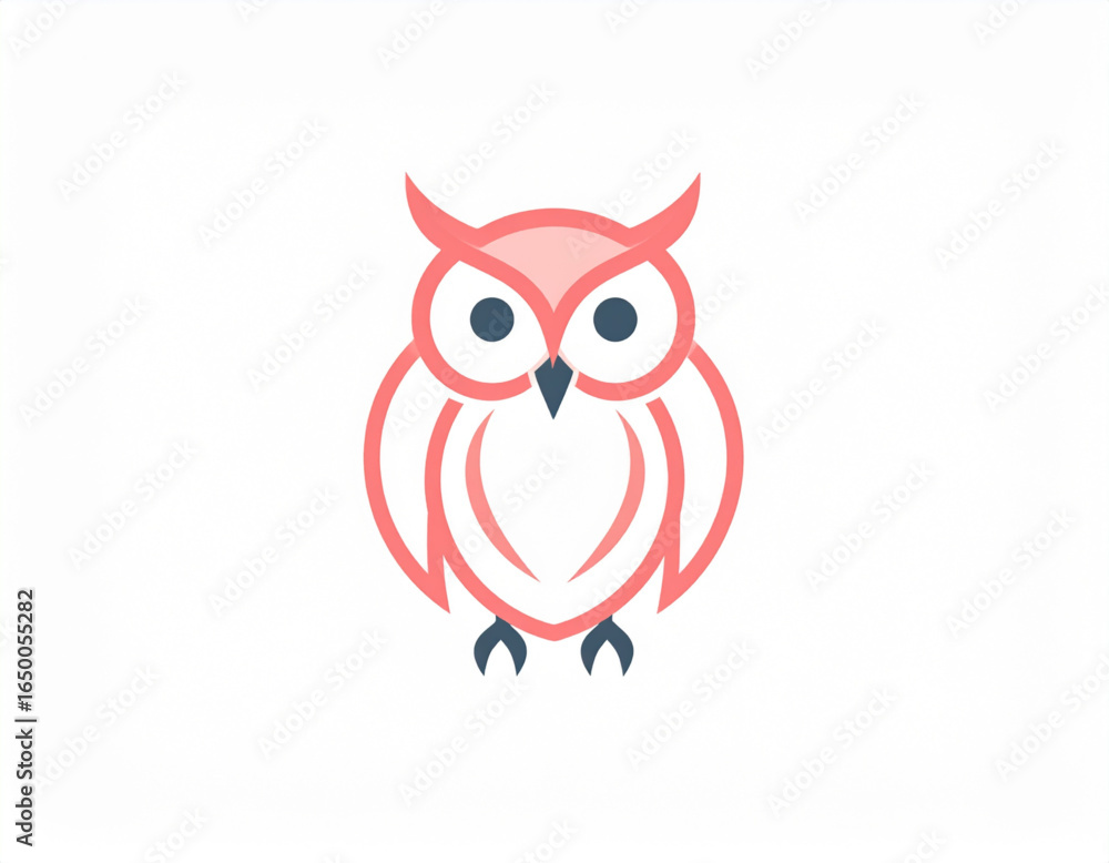 Fototapeta premium Vektor logo owl