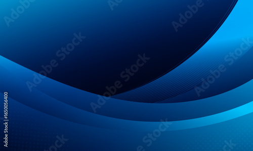 Abstract background with flowing sapphire blue waves.