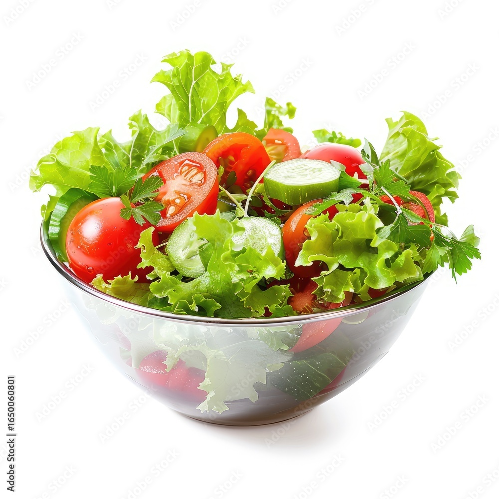 Fresh salad in glass bowl (1) Fresh salad in glass bowl (1)