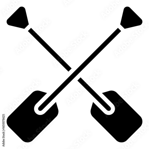 Paddle Icon Relate To Nautical, Sea, Marine, Navy. Use For Modern Concept, Ui, Ux Web And App Development.