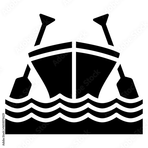 Paddle Icon Relate To Nautical, Sea, Marine, Navy. Use For Modern Concept, Ui, Ux Web And App Development.