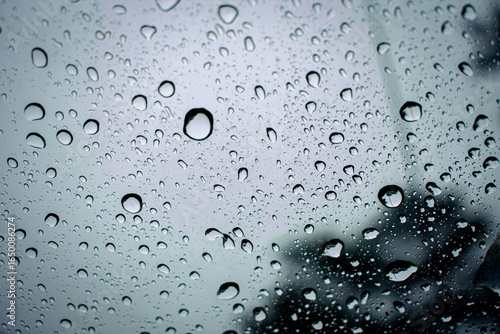 Wallpaper Mural water drops on glass Torontodigital.ca