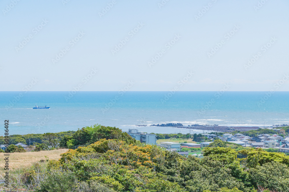 Fototapeta premium 千葉 地球の丸く見える丘からの景色（銚子市）