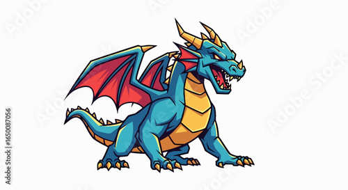 Cartoon dragon illustration