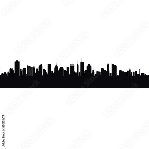 City scape Silhouette silhouette city architecture vector