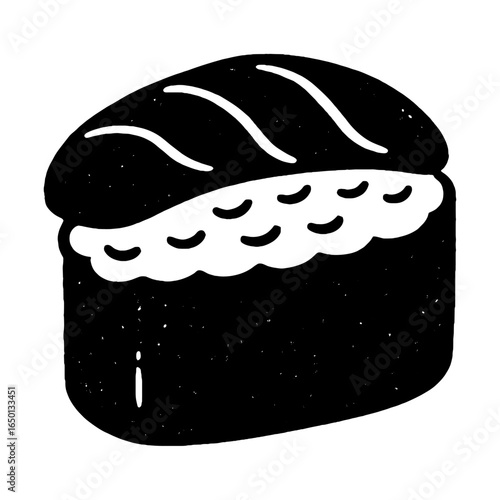 Bread loaf silhouette illustration vector
