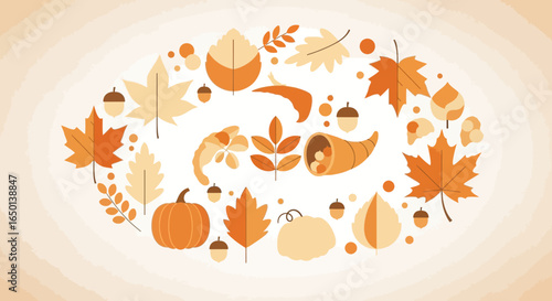 Autumnal Abundance Thanksgiving Harvest Arrangement of Seasonal Elements