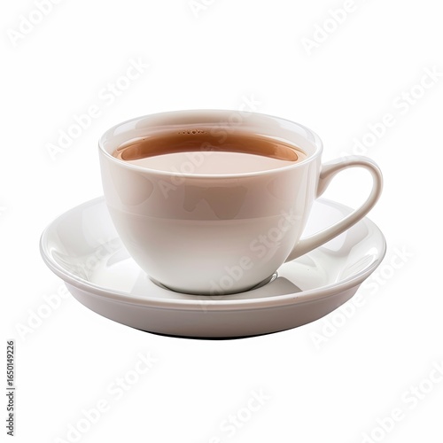 Wallpaper Mural White teacup with light brown tea Torontodigital.ca