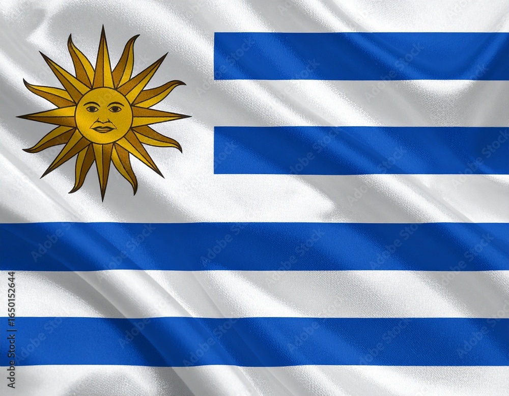 Fototapeta premium Flag of Uruguay