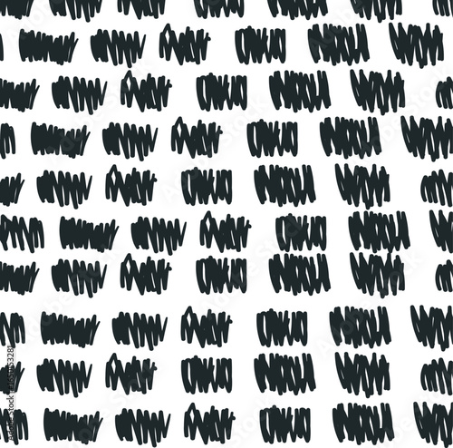 Individual hatched spots create texture.