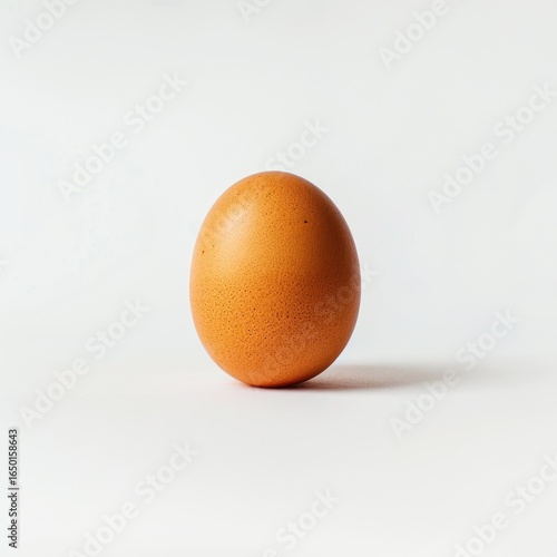 Wallpaper Mural Single brown egg against white background Torontodigital.ca