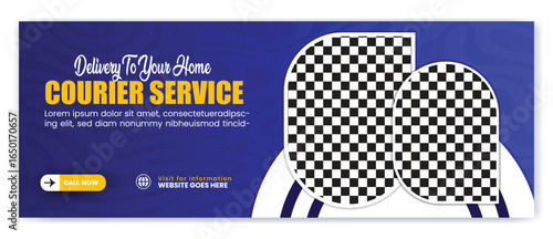 Modern and Eye Catching Delivery Service banner  Template Design