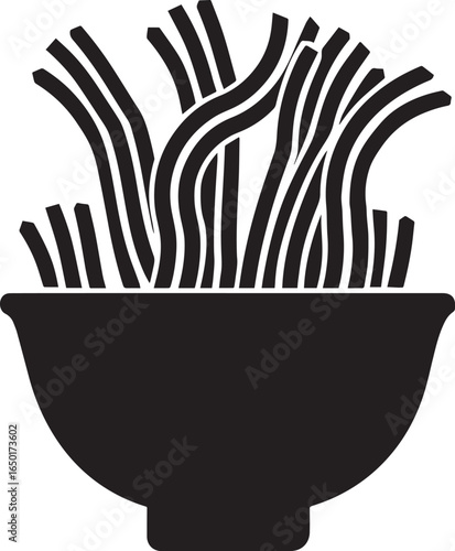Pasta icon clean simple silhouette