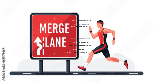 Running With Agility And Speed Avoiding Merge Road Sign Consequences Fast