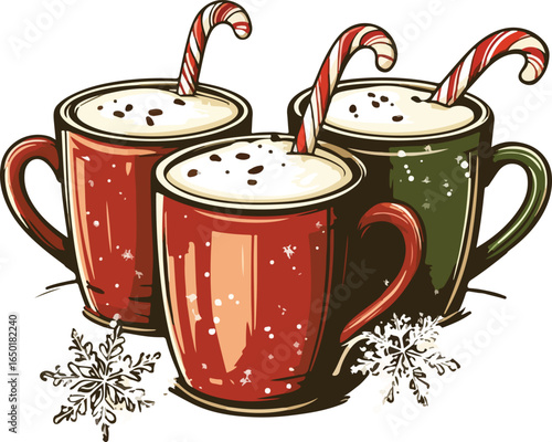 A hot mug of coffee, tea, or chocolate beverage, perfect for a romantic breakfast