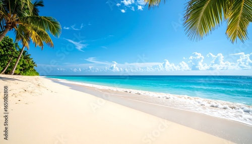 Fototapeta Naklejka Na Ścianę i Meble -  Tropical Beach Paradise. (1)