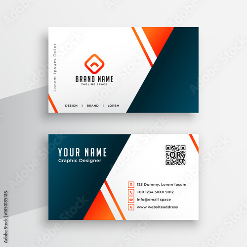 corporate business card template a modern stationery