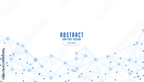 abstract geometric dots and lines for internet technology