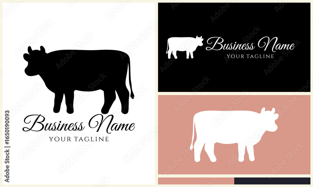 Obraz premium Cow Logo Designs. (1)