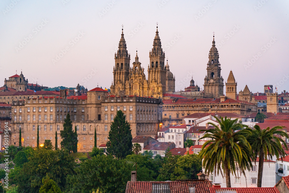 Fototapeta premium Santiago de Compostela Cathedral Basilica in Galicia, Spain