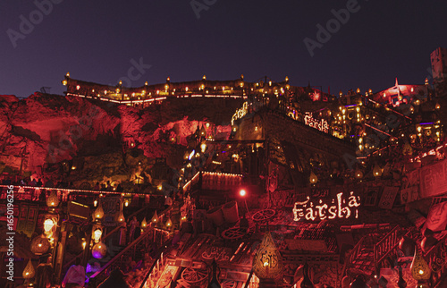 Farsha Cafe at Night, Sharm El Sheikh, Egypt, March 1, 2024